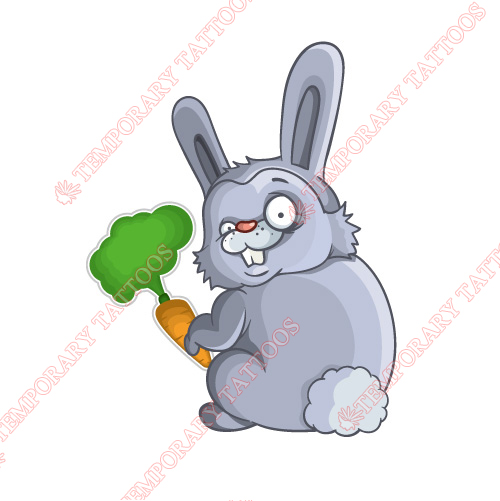 Rabbit Customize Temporary Tattoos Stickers NO.8942